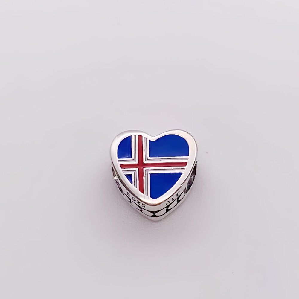 Pandora Iceland Flag Charm